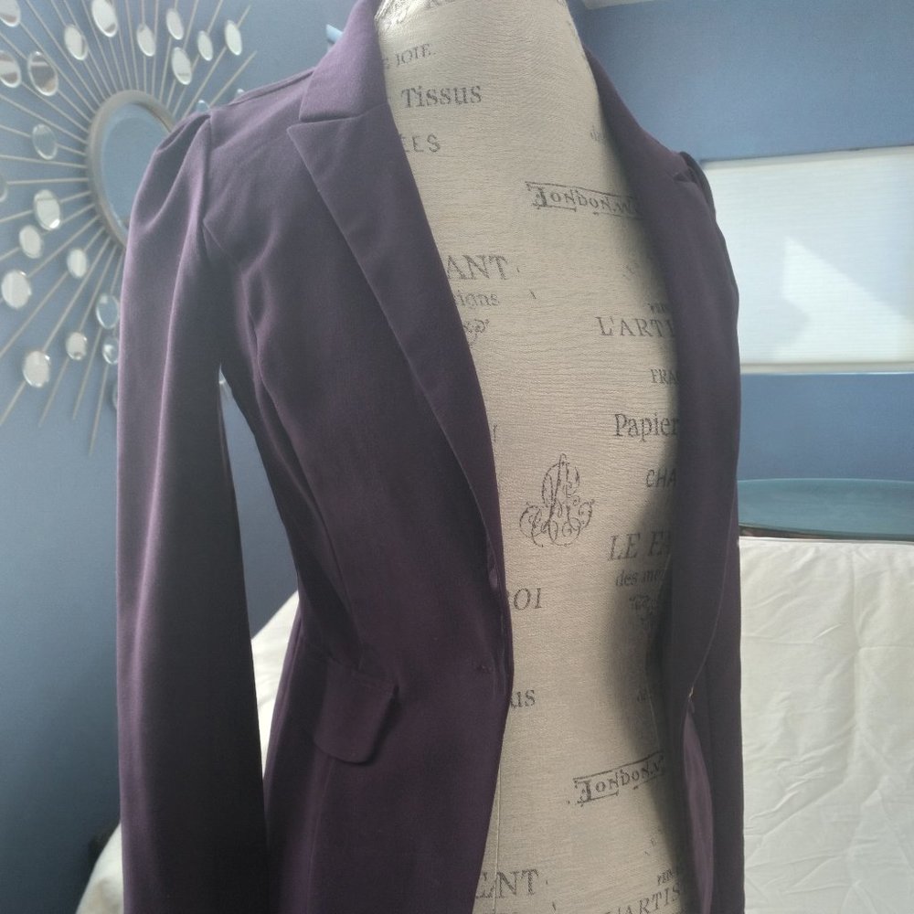 Purple Blazer--fitted style